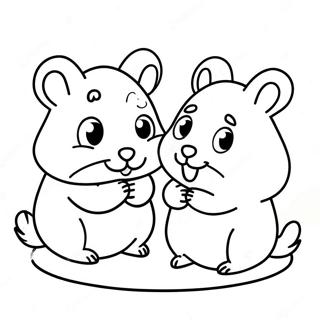 Hamster And Gretel Coloring Pages