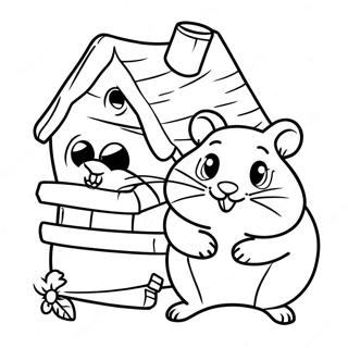 Hamster And Gretel Coloring Page 71472-57412