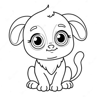 Cute Tiko With Big Eyes Coloring Page 71483-57425