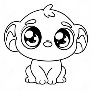 Cute Tiko With Big Eyes Coloring Page 71483-57426