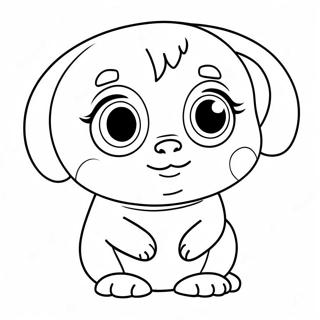 Cute Tiko With Big Eyes Coloring Page 71483-57427