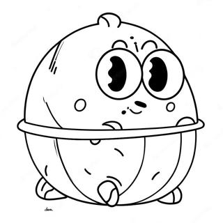 Roly Poly Character Coloring Page 71492-57432