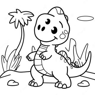 Colorful Gogo Dino Adventure Coloring Page 71503-57442