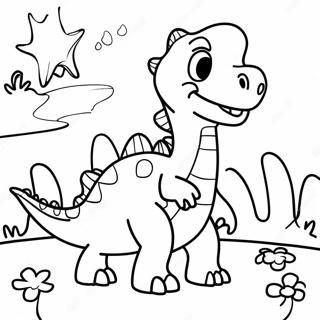 Colorful Gogo Dino Adventure Coloring Page 71503-57444