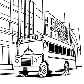 City Bus Coloring Page 71512-57447