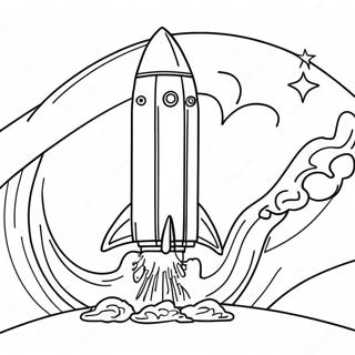 Falcon 9 Rocket Launching Coloring Page 71533-57464