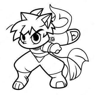 Beyblade Achilles Coloring Pages