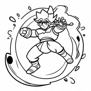 Beyblade Achilles Coloring Pages