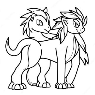 Zacian And Zamazenta Coloring Pages