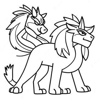 Zacian And Zamazenta Coloring Page 71582-57502