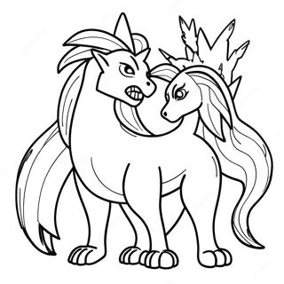 Zacian And Zamazenta Coloring Page 71582-57503