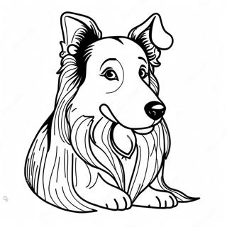 Collie Dog Coloring Page 71612-57522