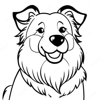 Collie Dog Coloring Page 71612-57523