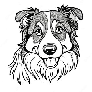 Collie Dog Coloring Page 71612-57524