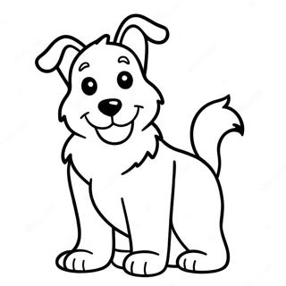 Playful Collie Puppy Coloring Page 71613-57530