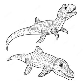 Mosasaurus Coloring Pages