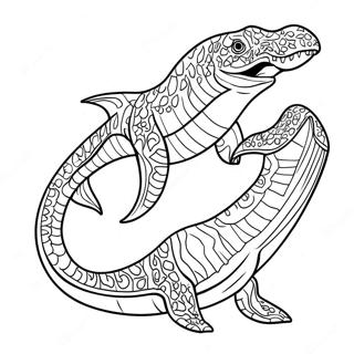 Mosasaurus Coloring Page 7161-5878