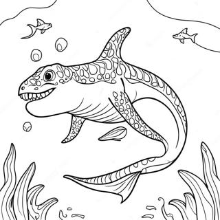 Mosasaurus Coloring Page 7161-5879