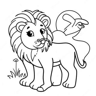 Lion And Lamb Coloring Page 71622-57527