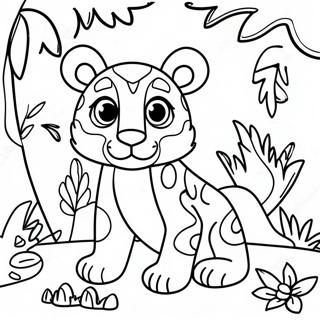 Jungle Camouflage Animals Coloring Page 71643-57550