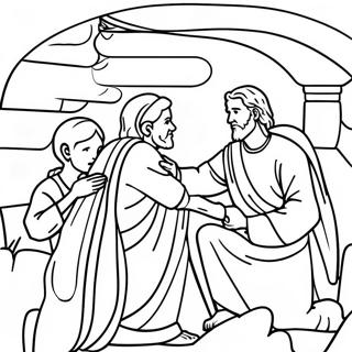 Acts 3 Miracle Healing Coloring Page 71672-57570