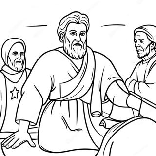 Acts 3 Miracle Healing Coloring Page 71672-57572