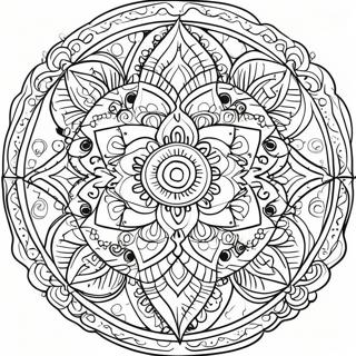 Unique Mandala Coloring Page 71692-57587