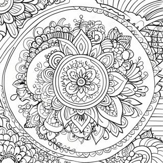 Unique Mandala Coloring Page 71692-57588