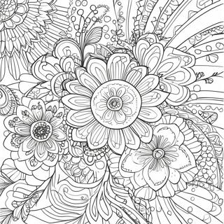 Intricate Floral Patterns Coloring Page 71693-57589