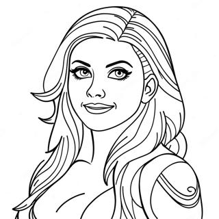 Alexa Bliss Coloring Page 71702-57595