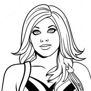 Alexa Bliss In Action Coloring Page 71703-57598