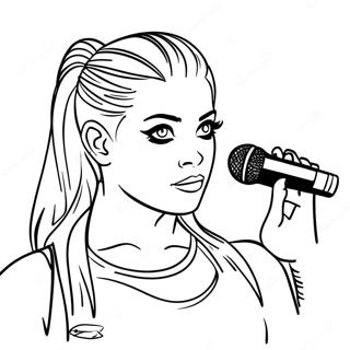 Alexa Bliss In Action Coloring Page 71703-57600