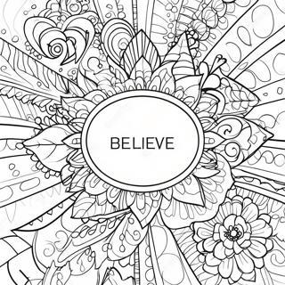 Believe In Yourself Inspirational Quote Coloring Page 71732-57619