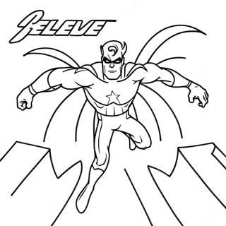 Believe In Yourself Superhero Coloring Page 71733-57621