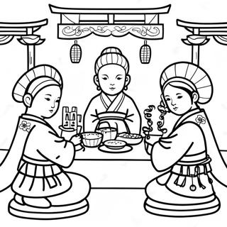 Hinamatsuri Festival Coloring Page 71742-57628