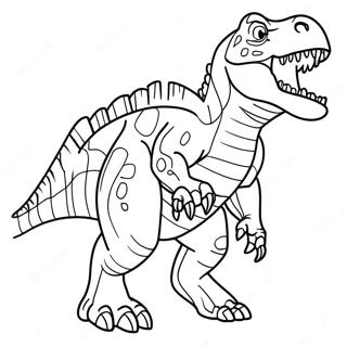 Fierce Giganotosaurus Roaring Coloring Page 71753-57640