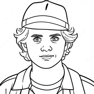 Cool Steve From Stranger Things Coloring Page 71763-57645