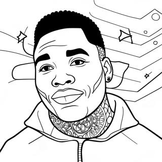 Kevin Gates Coloring Pages