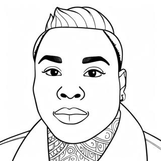 Kevin Gates Coloring Page 71782-57664