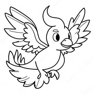 Moltres Coloring Pages