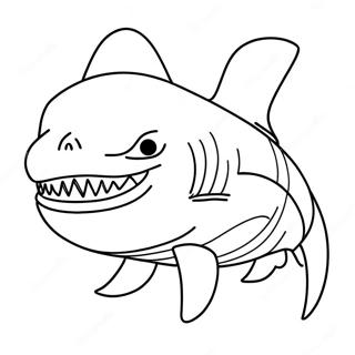 King Shark Coloring Pages