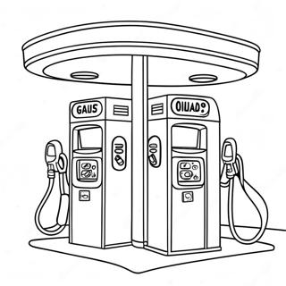 Gas Station Coloring Page 71822-57686