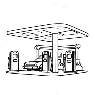 Gas Station Coloring Page 71822-57687