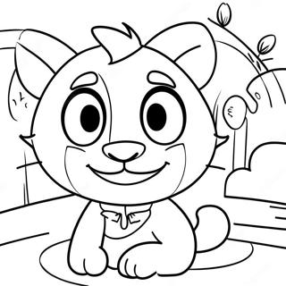 Adventurous Talking Tom Coloring Page 7182-5895