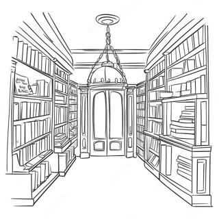 Charming La Prade Library Coloring Page 71833-57703