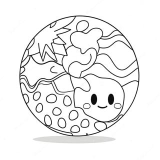 Bouncy Ball Coloring Pages