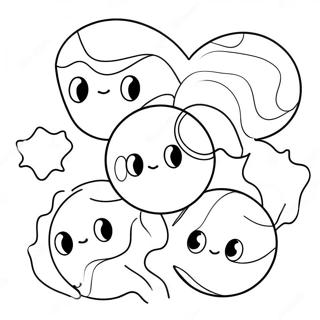 Colorful Bouncy Ball Coloring Page 71863-57725