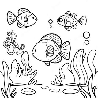 Connect The Dot Underwater Scene Coloring Page 71883-57745