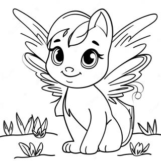 Silvermist With Magical Wings Coloring Page 71893-57755