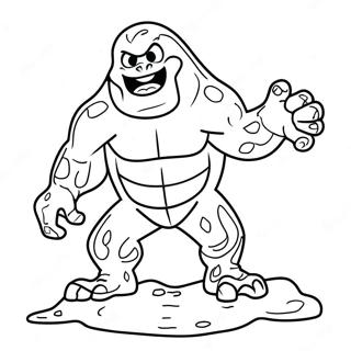 Lava Monster Coloring Pages